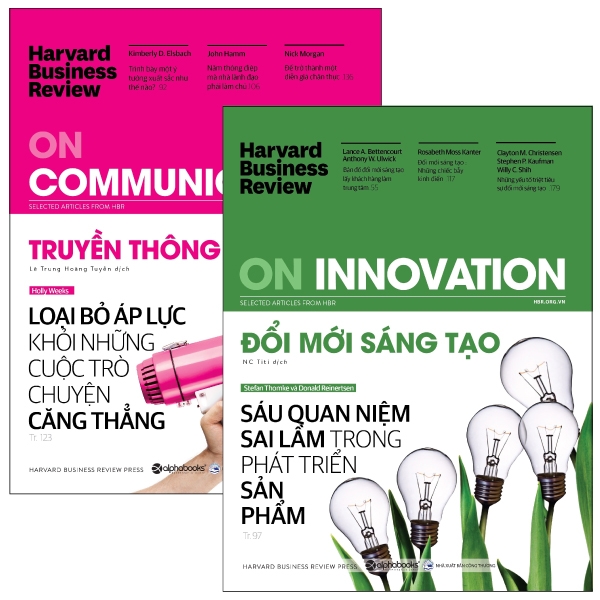 combo hbr - on innovation + on communication (bộ 2 cuốn)