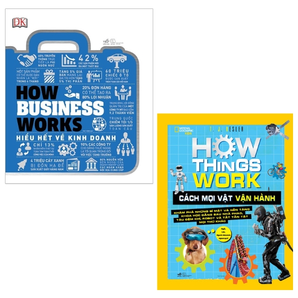 combo how business works - hiểu hết về kinh doanh + how things work - cách mọi vật vận hành (bộ 2 cuốn)