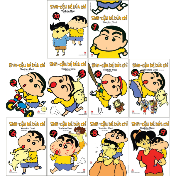 combo manga - shin - cậu bé bút chì: tập 1 - 10 (bộ 10 tập)