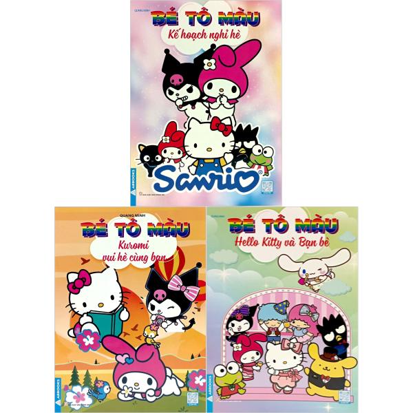 combo sách bé tô màu hello kitty (bộ 3 cuốn)