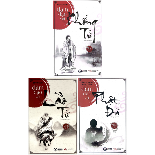 Combo Sach Dam Dao Voi Khong Tu + Dam Dao Voi Lao Tu + Dam Dao Voi Phat Da (Bo 3 Cuon)
