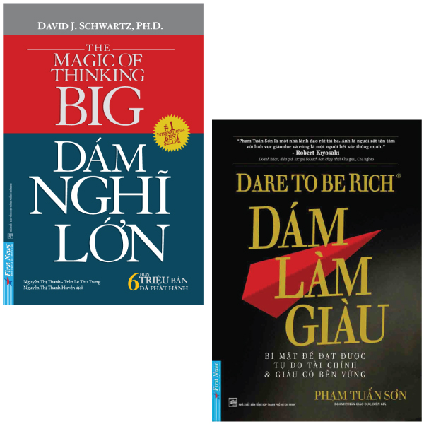 combo sách dám làm giàu + dám nghĩ lớn (bộ 2 cuốn)