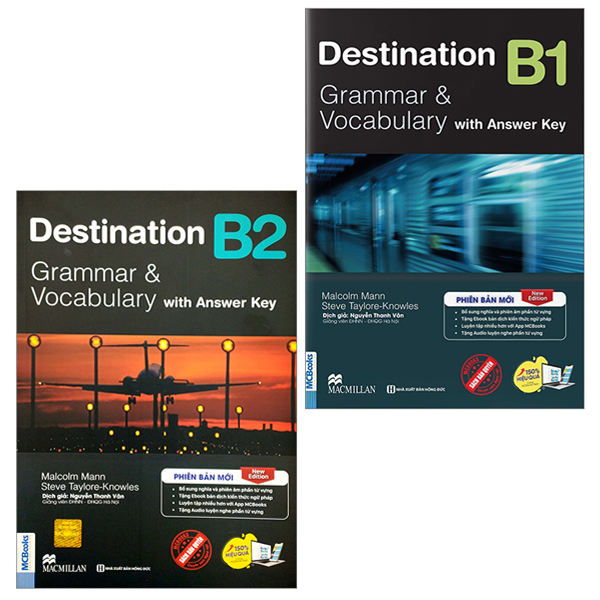 combo sách destination - grammar and vocabulary with answer key - b1 + b2 (bộ 2 cuốn) (tái bản 2024)