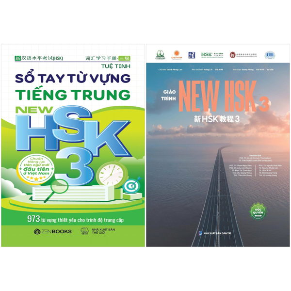 Combo Sách Giáo Trình New HSK 3 + Sổ Tay 973 Từ Vựng Cơ Bản Cho Trình Độ Trung Cấp - Chuẩn HSK 3.0 (Bộ 2 Cuốn)