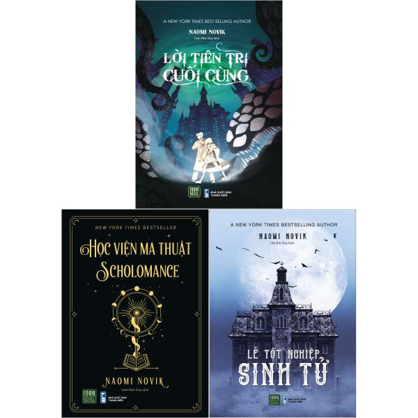 combo sách học viện ma thuật scholomance + lễ tốt nghiệp sinh tử + lời tiên tri cuối cùng (bộ 3 cuốn)