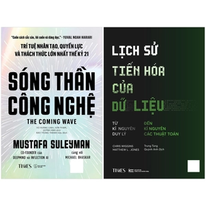 combo sách sóng thần công nghệ - the coming wave + lịch sử tiến hóa của dữ liệu (bộ 2 cuốn)