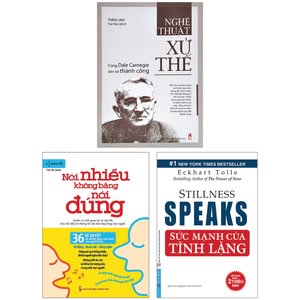 combo sách sức mạnh của tĩnh lặng + nghệ thuật xử thế + nói nhiều không bằng nói đúng (bộ 3 cuốn)