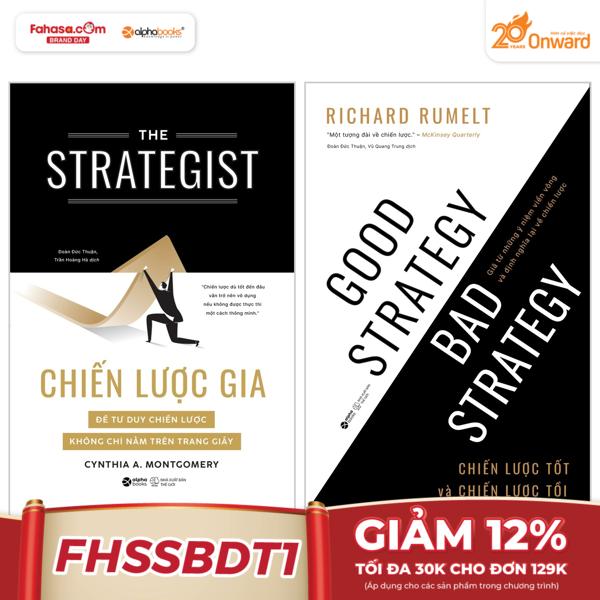 combo sách the strategist - chiến lược gia + good strategy bad strategy - chiến lược tốt và chiến lược tồi (bộ 2 cuốn)