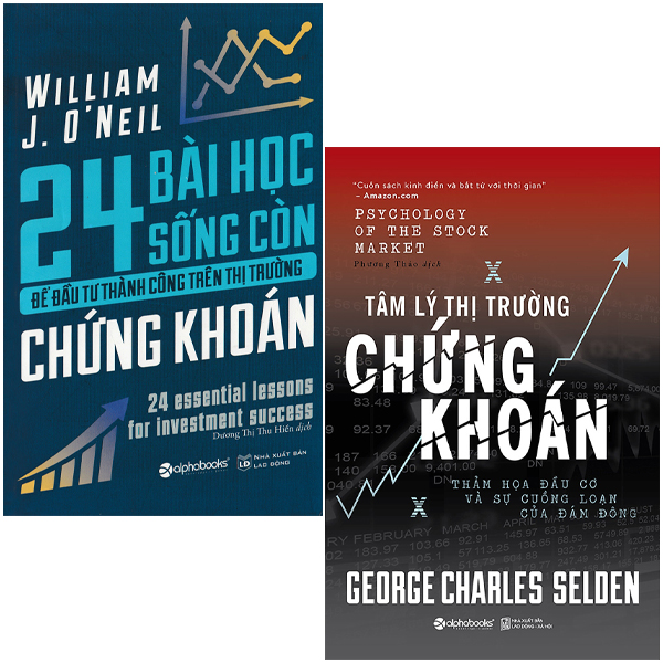 Combo Sach Thi Truong Chung Khoan: 24 Bai Hoc Song Con De Dau Tu Thanh Cong Tren Thi Truong Chung Khoan + Tam Ly Thi Truong Chung Khoan (Bo 2 Cuon)