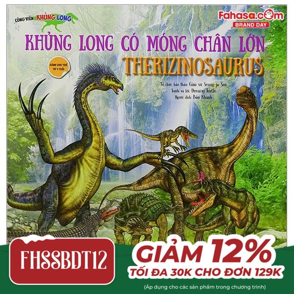 công viên khủng long - khủng long có móng chân lớn therizinosauraus