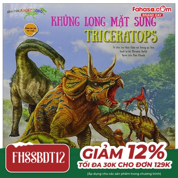 công viên khủng long - khủng long mặt sừng triceratops