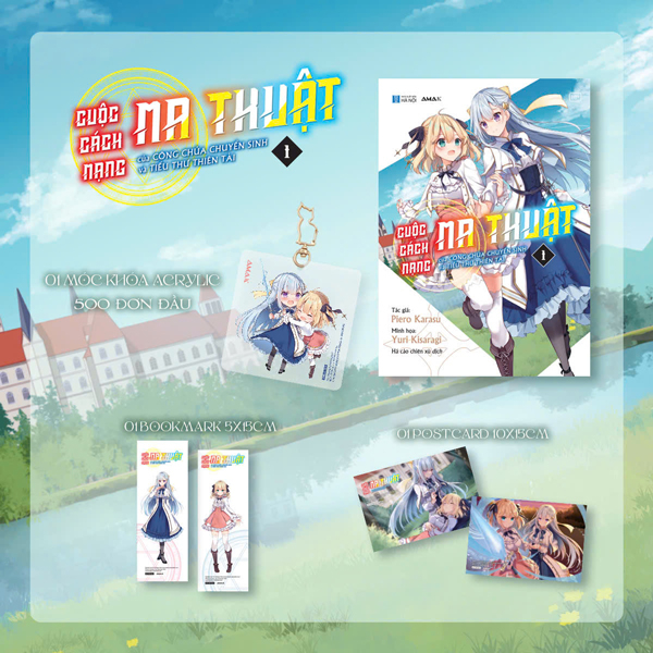 Cuộc Cách Mạng Ma Thuật Của Công Chúa Chuyển Sinh Và Tiểu Thư Thiên Tài - Tập 1 - Tặng Kèm Bookmark Hai Mặt + Postcard Hai Mặt + Móc Khóa Acrylic