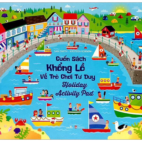 cuốn sách khổng lồ về trò chơi tư duy - holiday activity pad (tái bản 2023)