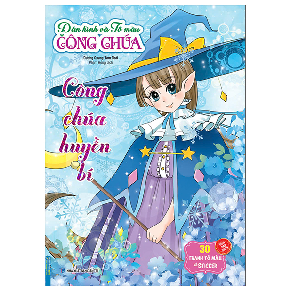 dán hình và tô màu công chúa - công chúa huyền bí