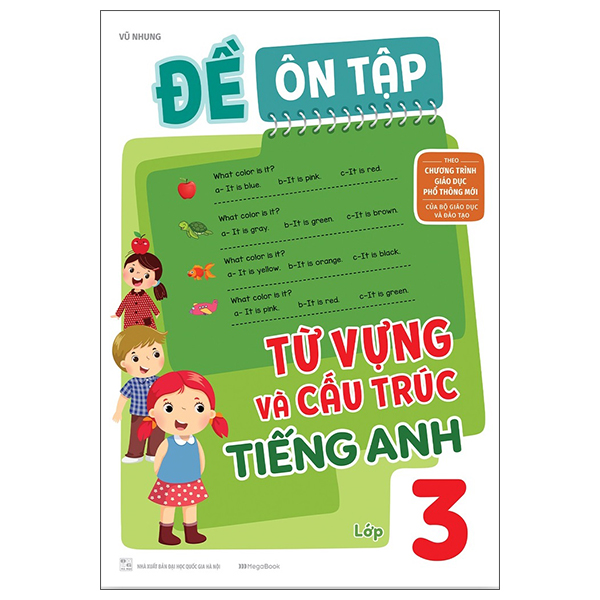 đề ôn tập từ vựng và cấu trúc tiếng anh lớp 3