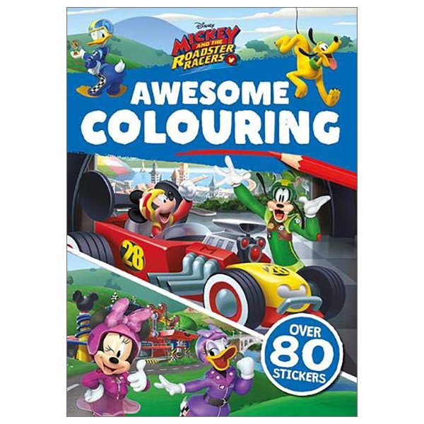 disney junior - mickey & the roadster racers: awesome colouring (colouring play disney)