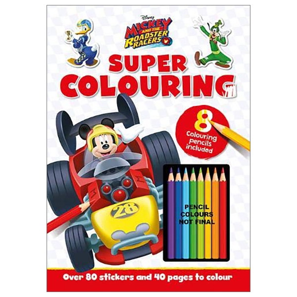 disney junior - mickey & the roadster racers: super colouring (colouring time xtra disney)