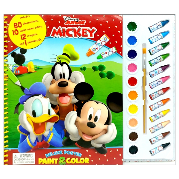 disney mickey deluxe paint / crayon book