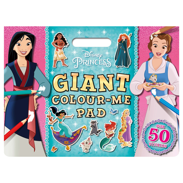 disney princess - giant colour me pad