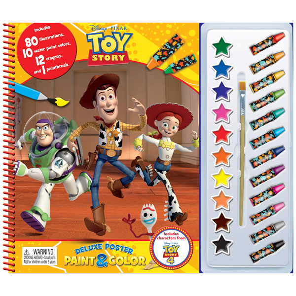 disney toy story 4 deluxe poster paint & color