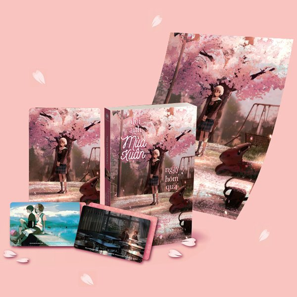 đợi anh trong mùa xuân ngày hôm qua - bản đặc biệt - tặng kèm 1 postcard + 2 thẻ card ép nhũ nhung + poster