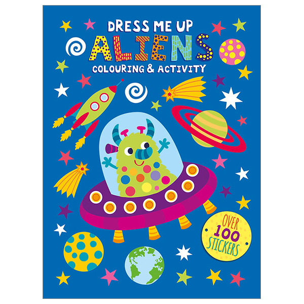 dress me up colouring and activity book - aliens