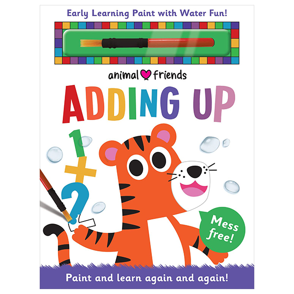 early learning magic water colouring - animal friends adding up