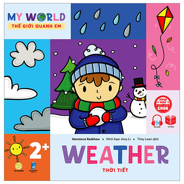 ehon song ngữ việt-anh - my world - thế giới quanh em - weather - thời tiết