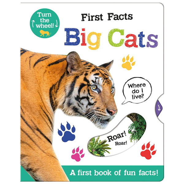 first facts big cats (turn-the-wheel books)