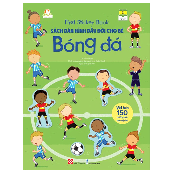 first sticker book - sách dán hình đầu đời cho bé - bóng đá