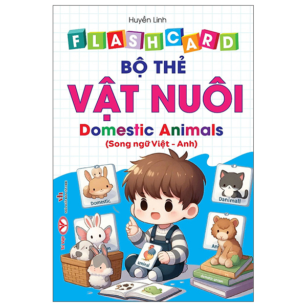 Flash Card - Bo The Vat Nuoi - Domestic Animals - Song Ngu Viet-Anh