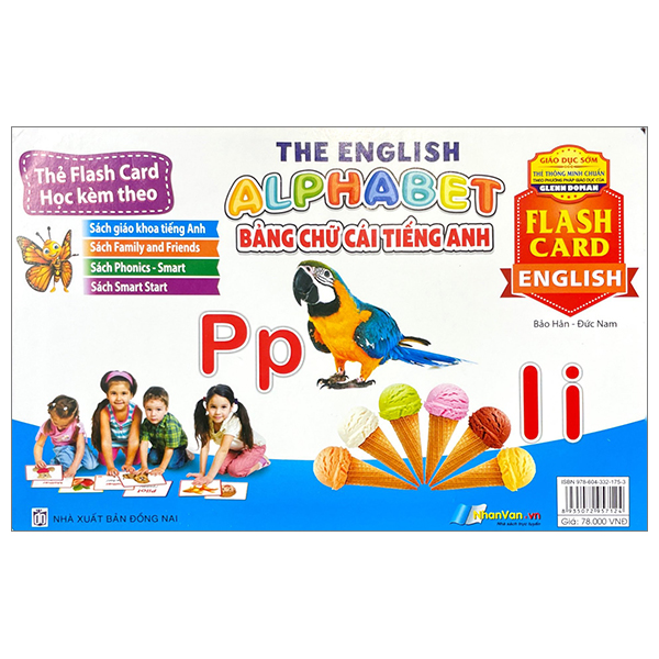 flash card tiếng anh -the english alphabet (bảng chữ cái tiếng anh) (tái bản 2023)