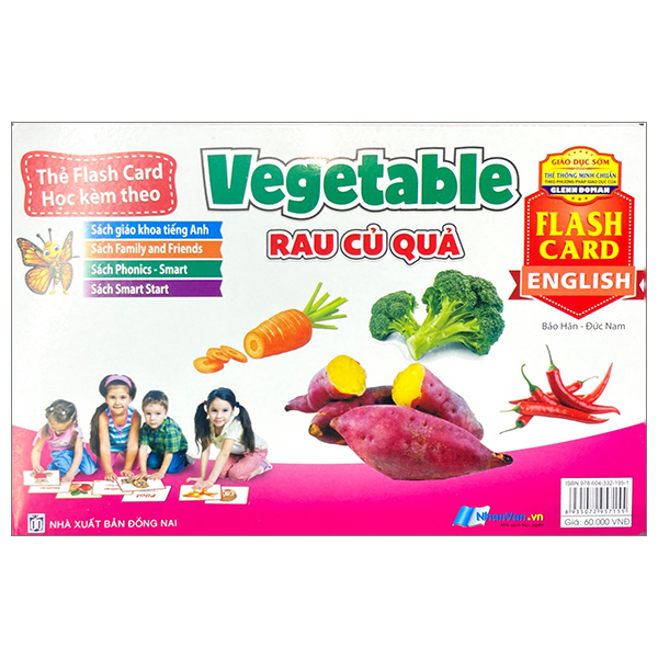 flash card tiếng anh - vegetable (rau củ quả) (tái bản 2023)