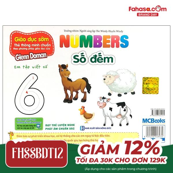 flashcard dạy trẻ theo phương pháp glenn doman - số đếm