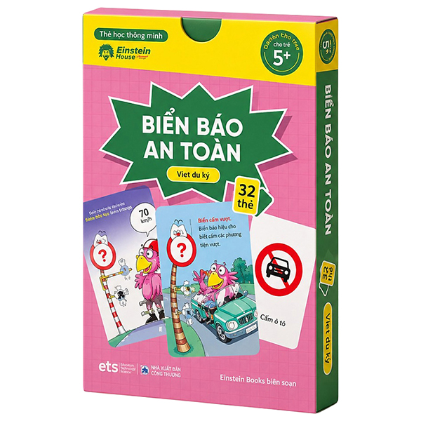 Flashcard - Thẻ Học Thông Minh - Biển Báo Anh Toàn - Vẹt Du Ký (32 Thẻ)