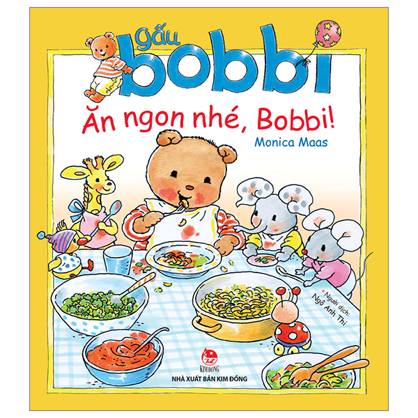 gấu bobbi ăn ngon nhé, bobbi!