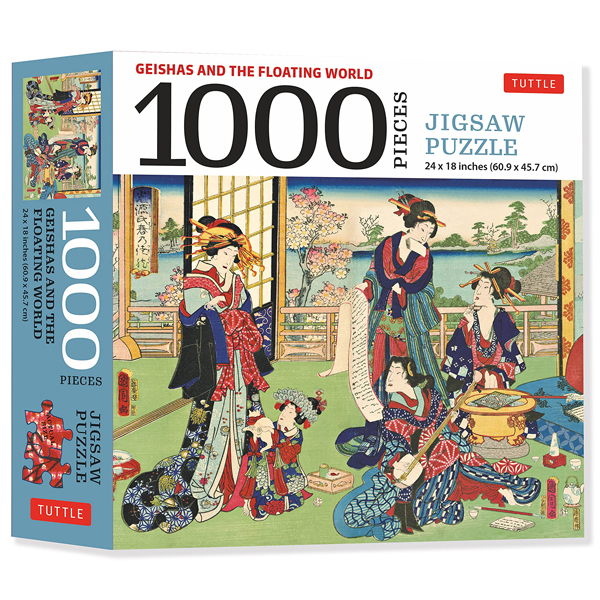 geishas and the floating world - 1000 piece jigsaw puzzle: finished size 24 x 18 inches (61 x 46 cm)