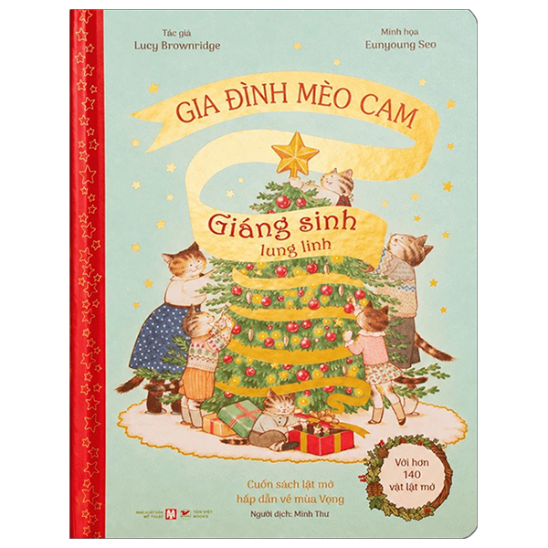 Giáng Sinh Lung Linh - Gia Đình Mèo Cam - Cuốn Sách Lật Mở Hấp Dẫn Về Mùa Vọng - Bìa Cứng