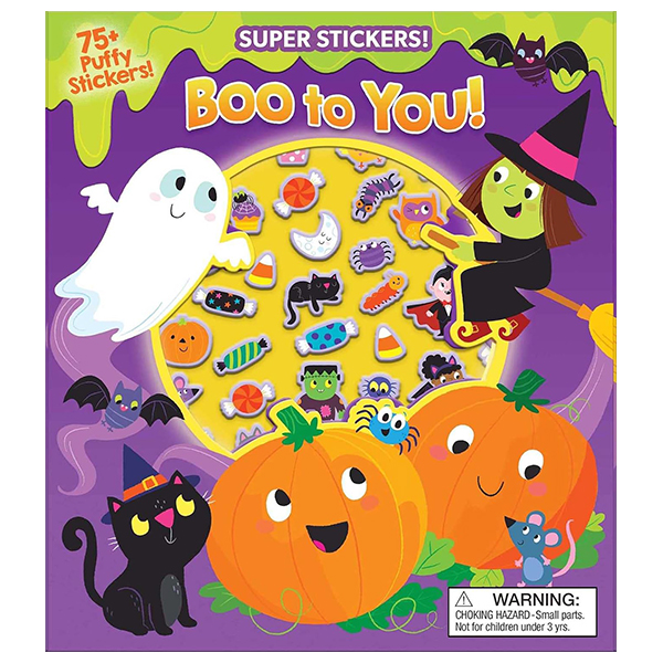 halloween super puffy stickers! boo to you!