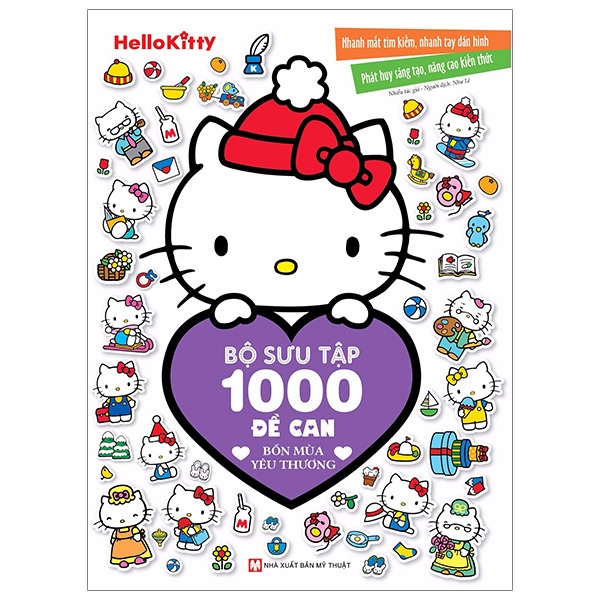 hello kitty - bộ sưu tập 1000 đề can - bốn mùa yêu thương