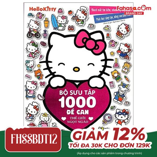 hello kitty - bộ sưu tập 1000 đề can - thế giới ngọt ngào