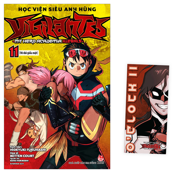 học viện siêu anh hùng vigilantes - my hero academia illegals - tập 11 - võ đài giấu mặt - tặng kèm bookmark