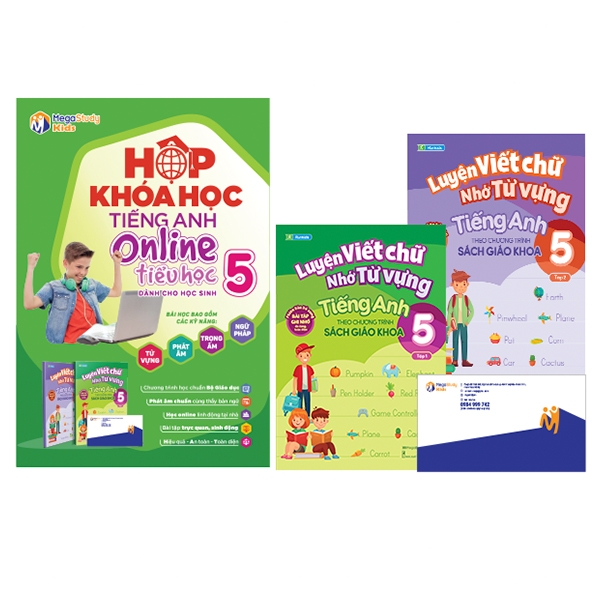 hộp khóa học tiếng anh online tiểu học - lớp 5