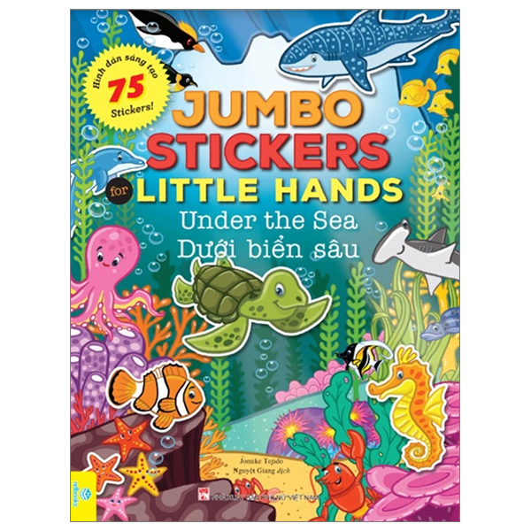 jumbo stickers for little hands - under the sea - dưới biển sâu