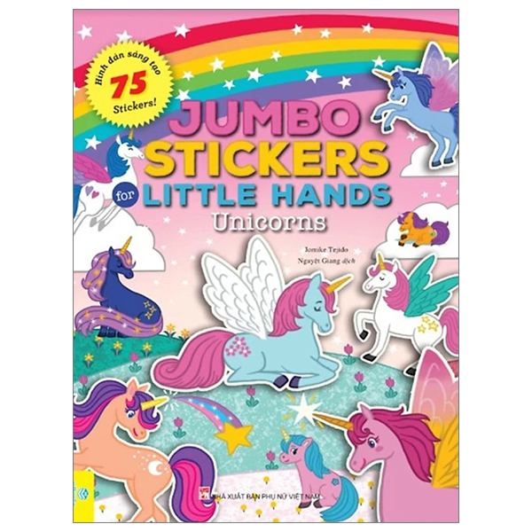 jumbo stickers for little hands - unicorns