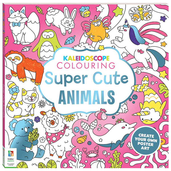 kaleidoscope colouring - super cute animals