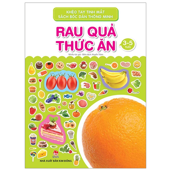 khéo tay tinh mắt - sách bóc dán thông minh - rau quả thức ăn (tái bản 2019)