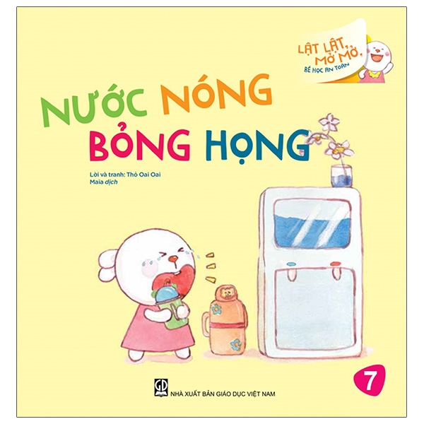 lật lật, mở mở, bé học an toàn - nước nóng bỏng họng