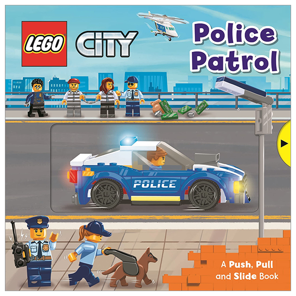 lego® city. police patrol: a push, pull and slide book