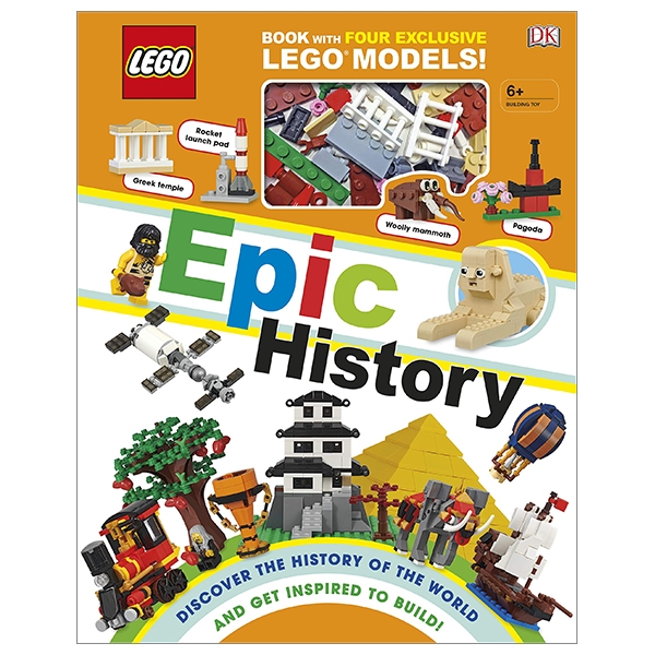 lego epic history: includes four exclusive lego mini models (lego book & toy)